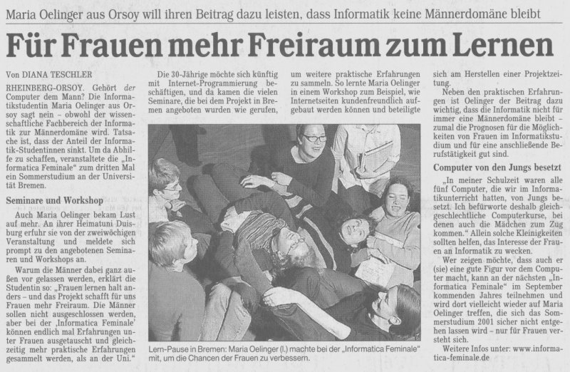 Rheinische Post vom 07.10.2000