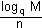 log M / n zur Basis q